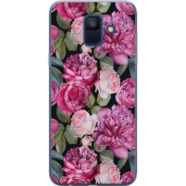 Samsung Galaxy A6 (2018) Cover / Mobilcover - Blomster