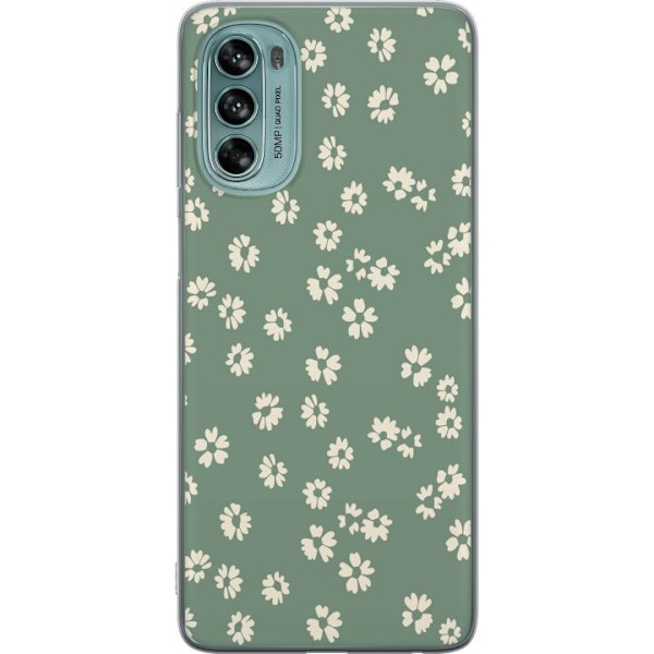 Motorola Moto G62 5G Läpinäkyvä kuori Kukkaisunelma - Värikäs Kukkakuvio