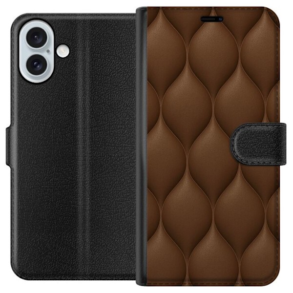 Apple iPhone 16 Plus Plånboksfodral Cocoa Scales