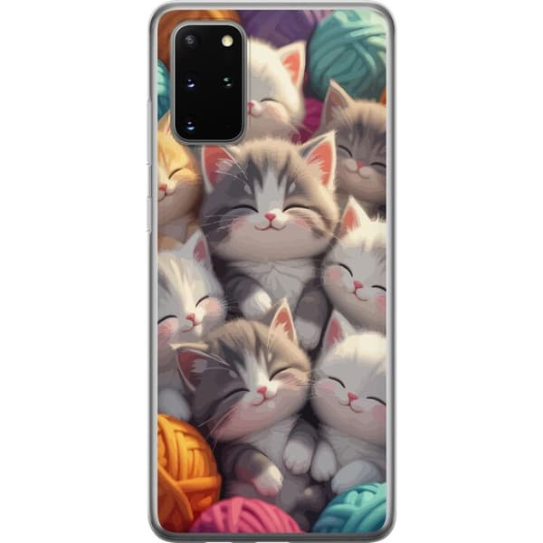Kompatibelt Mobildeksel til Samsung Galaxy S20+ Sovande kattungar beige