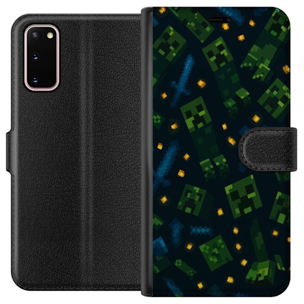 Samsung Galaxy S20 Plånboksfodral Minecraft Dungeons Mob
