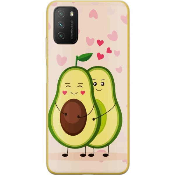 Xiaomi Poco M3  Gennemsigtig cover Avokado Kærlighed