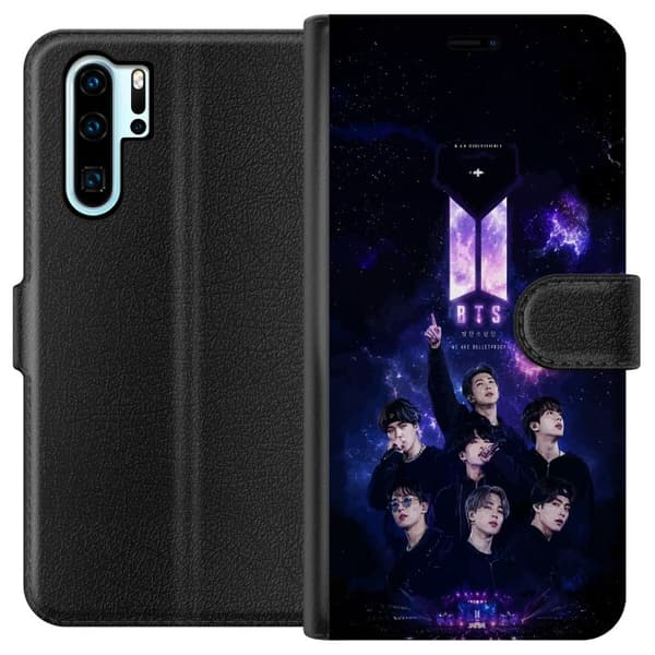 Kompatibelt Plånboksfodral till Huawei P30 Pro BTS lila