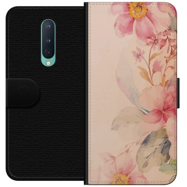 OnePlus 8 Plånboksfodral Färgglada Blommor
