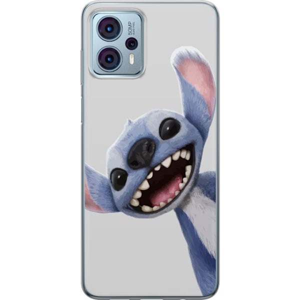 Motorola Moto G23 Gjennomsiktig deksel Stitch i Fart - Kawaii