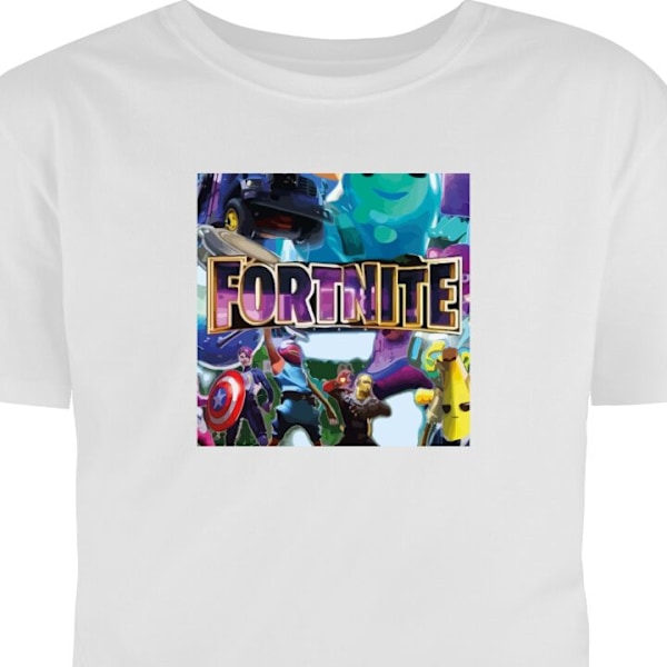 T-skjorte for Voksen | Klassisk Voksen-T-skjorte Fortnite hvit M