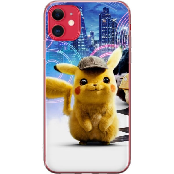 Apple iPhone 11 Läpinäkyvä kuori Detektiivi Pikachu