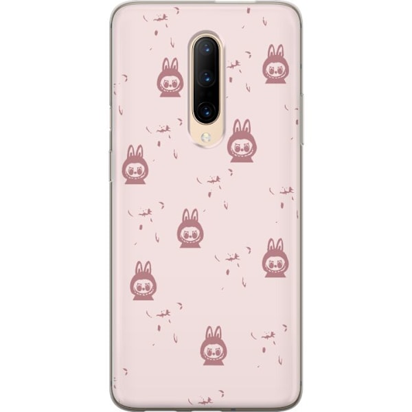 OnePlus 7 Pro Läpinäkyvä kuori Labubu Neon Pop - Neonvärin