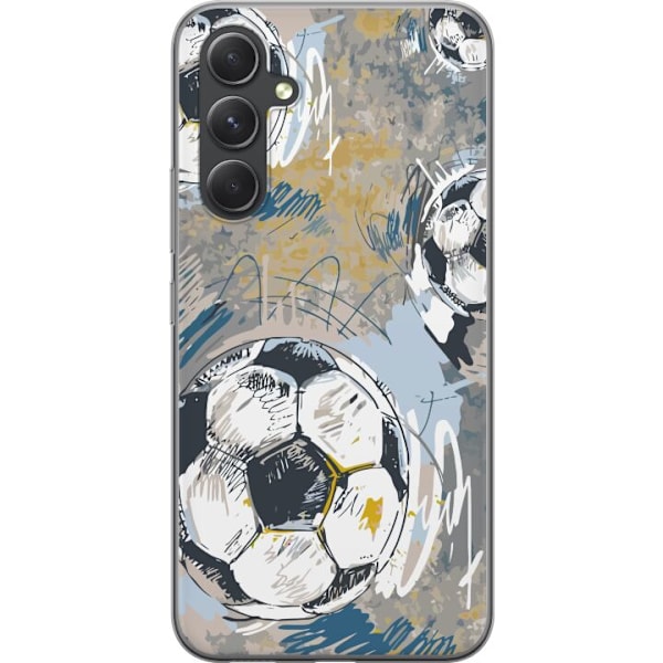Samsung Galaxy S24 FE Genomskinligt Skal Fotboll