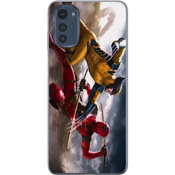 Motorola Moto E32s Gjennomsiktig deksel Wolverine Deadpool