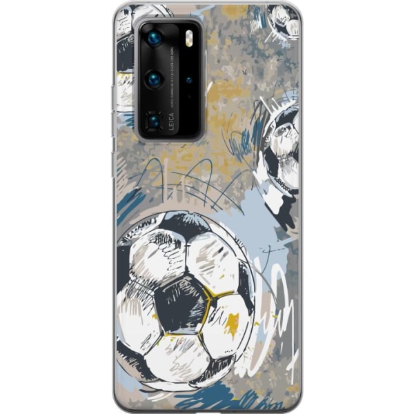 Huawei P40 Pro Gjennomsiktig deksel Fotball