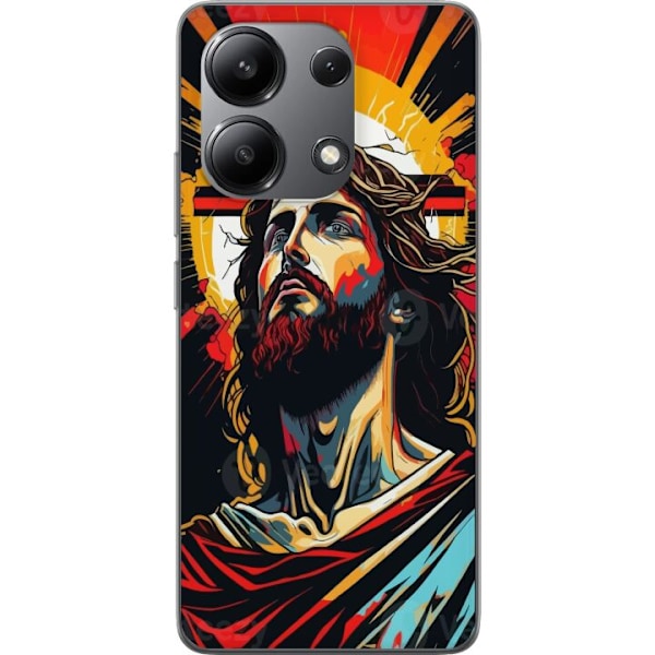 Xiaomi Redmi Note 13 4G Gennemsigtig cover Jesus & Kort - reli