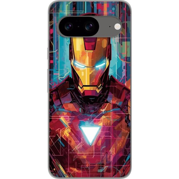 Google Pixel 8 Genomskinligt Skal Iron Man