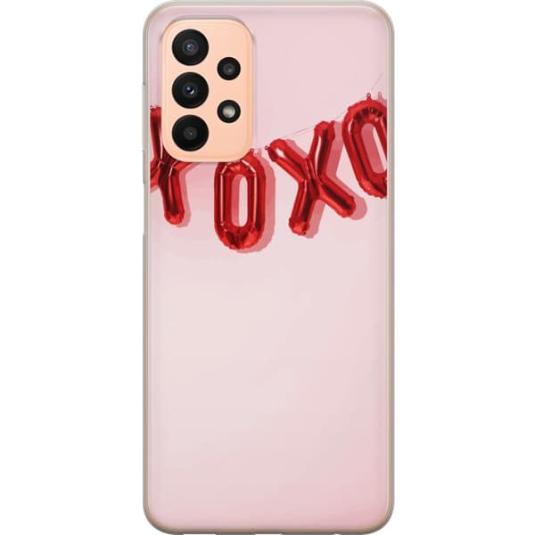Kompatibelt Mobildeksel til Samsung Galaxy A23 Valentinsdagen XOXO