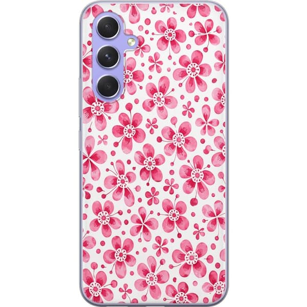 Kompatibelt Mobildeksel til Samsung Galaxy A54 Asurblå flora