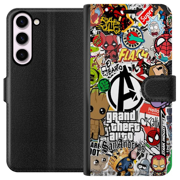 Samsung Galaxy S23+ Plånboksfodral Klistermärken