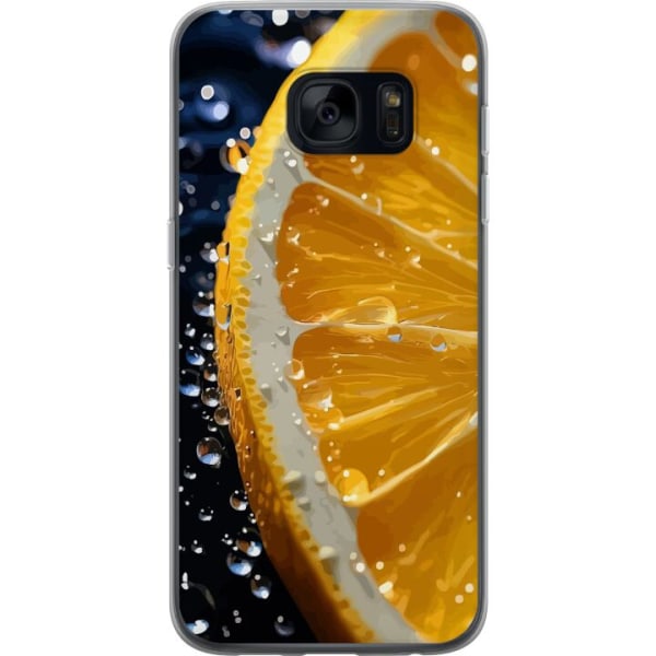 Samsung Galaxy S7 Läpinäkyvä kuori Appelsiini