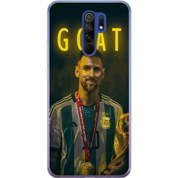 Xiaomi Redmi 9 Genomskinligt Skal Goat Messi