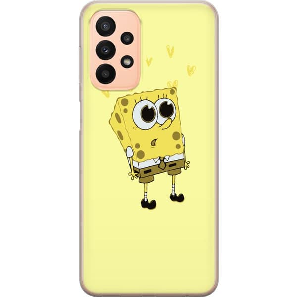 Kompatibelt Mobildeksel til Samsung Galaxy A23 Svampebob Firkant