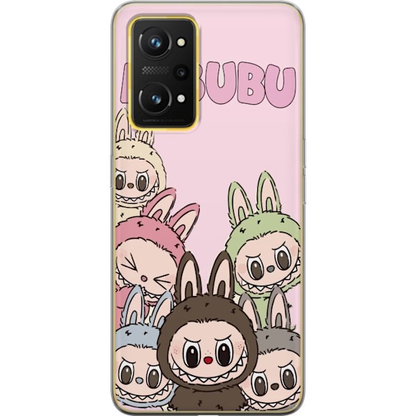 Realme GT Neo 3T Läpinäkyvä kuori Labubu Classics