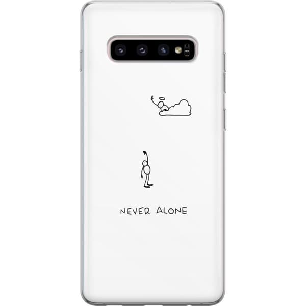 Kompatibelt Mobilskal till Samsung Galaxy S10+ Aldrig Ensam