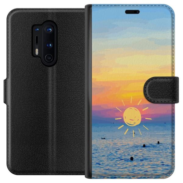 Kompatibelt Plånboksfodral till OnePlus 8 Pro Solnedgång