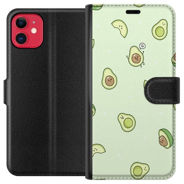 Kompatibel Tegnebogsetui til Apple iPhone 11 Avocado Mønster