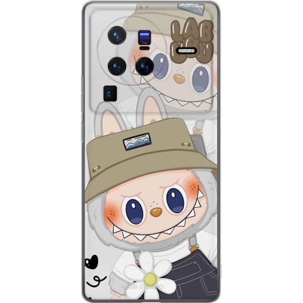 vivo X80 Pro Läpinäkyvä kuori Labubu Minimal Mood - Yksinkertainen ja tyylikäs hirviösuunnittelu