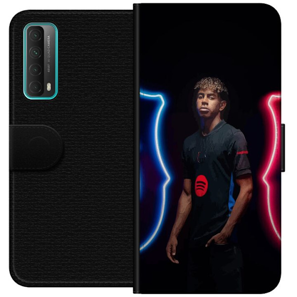 Huawei P smart 2021 Tegnebogsetui Yamal Fodbold FC Barcelona Ung Talent Spiller Fodboldstjerne Spanien La Liga Populært Motiv