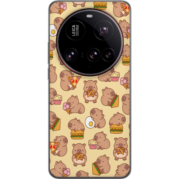 Xiaomi 15 Ultra Läpinäkyvä kuori Kawaii capybara puhelinkotelo useilla söpöillä hahmoilla