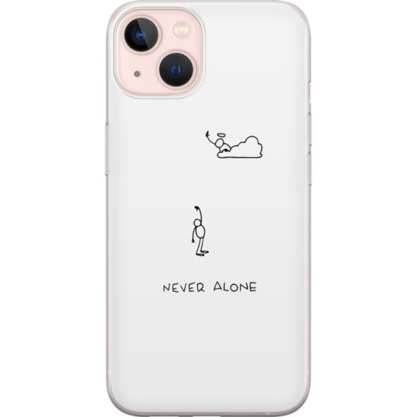 Apple iPhone 13 Gennemsigtig cover Aldrig Alene