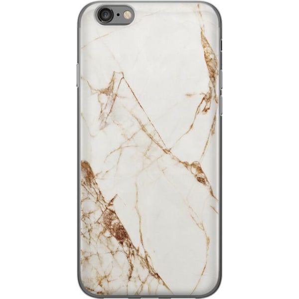 Apple iPhone 6s Genomskinligt Skal Vit marmor