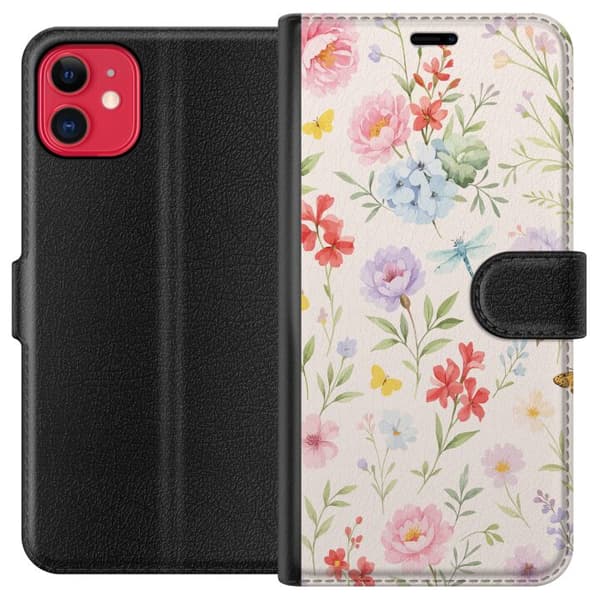 Yhteensopiva Lompakkokotelo Apple iPhone 11 Kukat