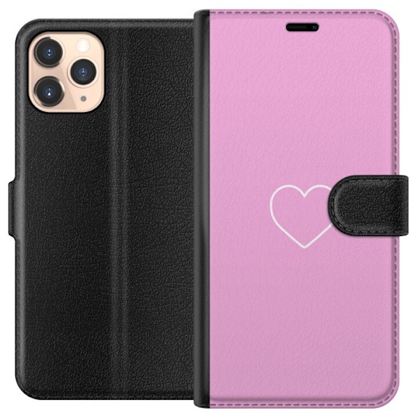 Apple iPhone 11 Pro Tegnebogsetui Hjerte
