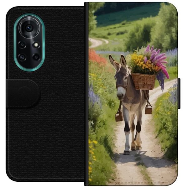 Huawei nova 8 Pro Plånboksfodral Åsna Djurmotiv Rolig Design Naturmotiv Populär Dekor Humor Grafiskt Djurtema Exotiskt
