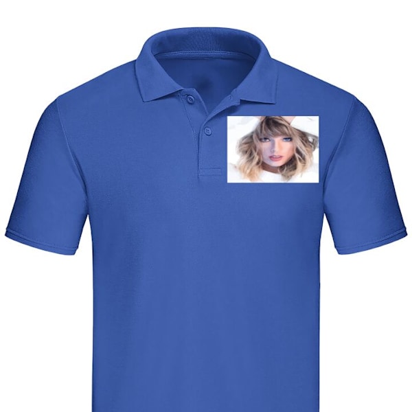 Poloshirt til Voksen | Elegant Poloshirt Taylor Swift Blå Lille