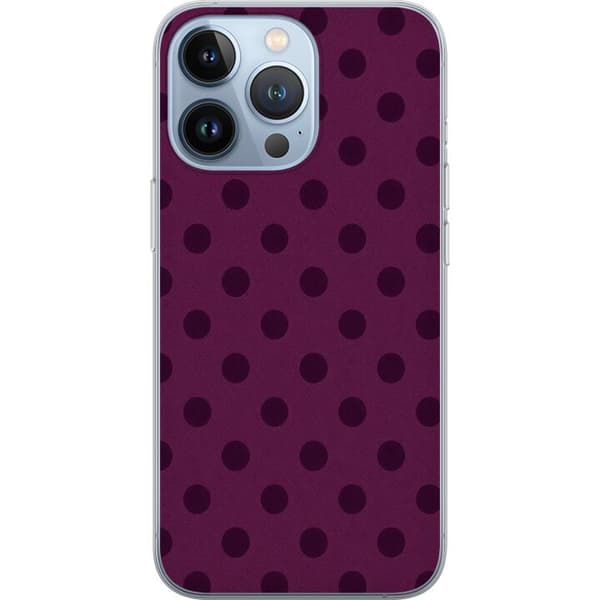 Kompatibel Mobilcover til Apple iPhone 13 Pro Blomme Popprikker lilla