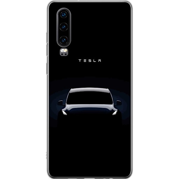 Huawei P30 Läpinäkyvä kuori Tesla