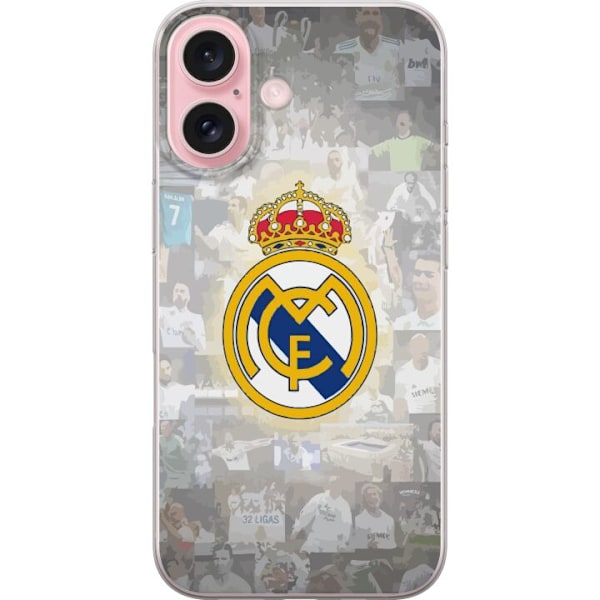 Apple iPhone 16 Gjennomsiktig deksel Real Madrid