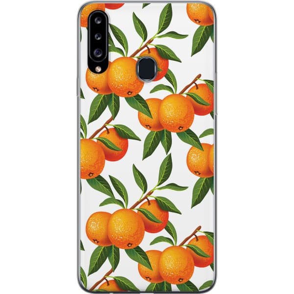 Kompatibelt Mobilskal till Samsung Galaxy A20s Apelsin