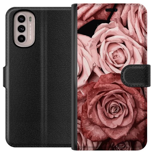 Motorola Moto G31 Lompakkokotelo Ruusut