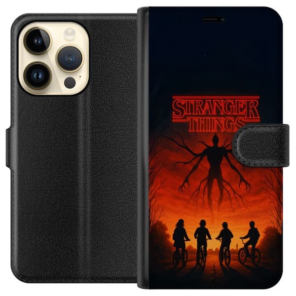Kompatibel Tegnebogsetui til Apple iPhone 14 Pro Stranger Things