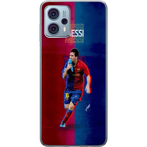 Motorola Moto G23 Gennemsigtig cover Messi