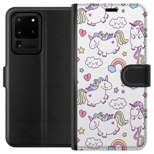 Samsung Galaxy S20 Ultra Plånboksfodral Unicorn Pattern