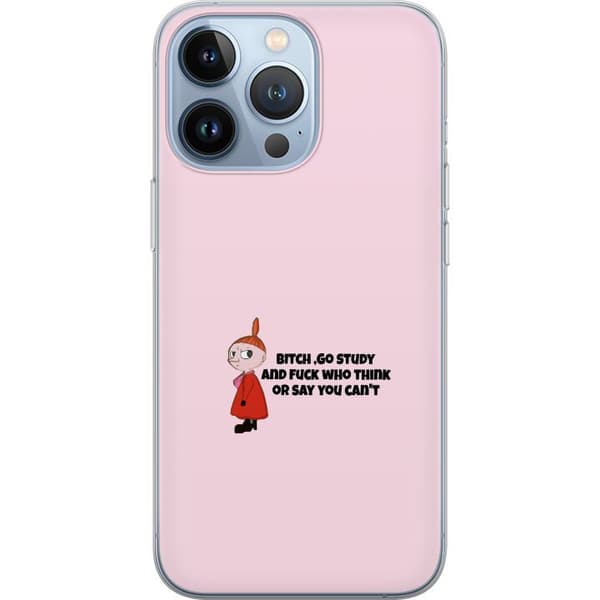 Kompatibelt Mobilskal till Apple iPhone 13 Pro Go Study rosa citatmotiv rosa