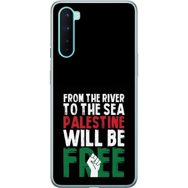 OnePlus Nord Läpinäkyvä kuori Vapauta Palestiina