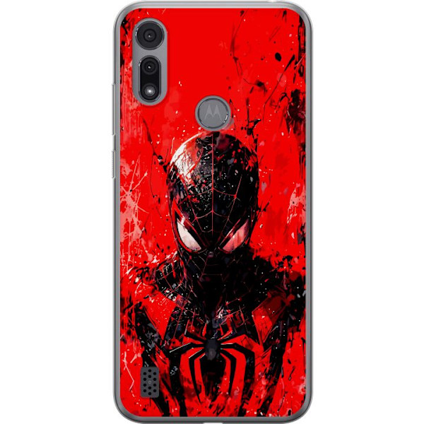 Motorola Moto E6i Läpinäkyvä kuori Spider Man