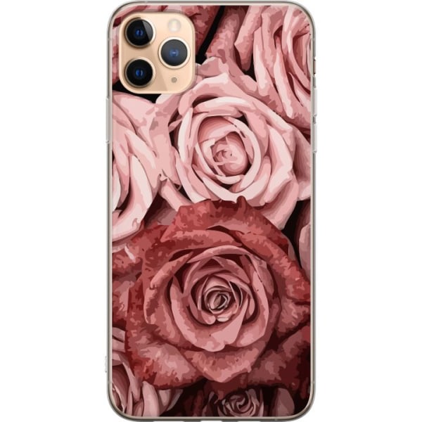 Apple iPhone 11 Pro Max Läpinäkyvä kuori Ruusut