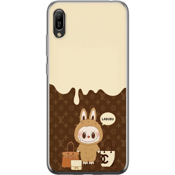 Huawei Y6 Pro (2019) Gjennomsiktig deksel Labubu Blue Chill -