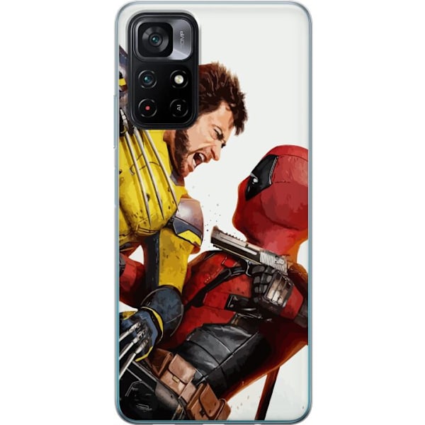 Xiaomi Poco M4 Pro 5G Gjennomsiktig deksel Deadpool & Wolverin